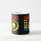 Bester sibirischer Husky-Vater je, Hunde-Vater-Ges Kaffeetasse (Mittel)