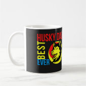 Bester sibirischer Husky-Vater je, Hunde-Vater-Ges Kaffeetasse (Links)