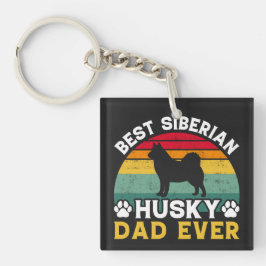 Bester sibirischer Husky-Vater je, Vatertag Schlüsselanhänger