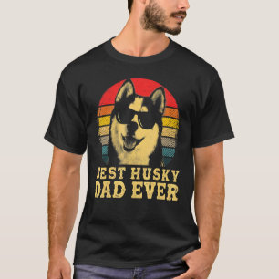 Bester Sibirischer Husky-Vater überhaupt Hund Retr T-Shirt