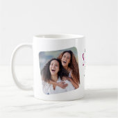 Bester SISTER je 2 Foto Niedliches Geschenk Kaffeetasse (Links)