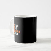 Bester Sketll Dad Coach Ever Fathers Day Retro Bll Kaffeetasse (Vorderseite Links)