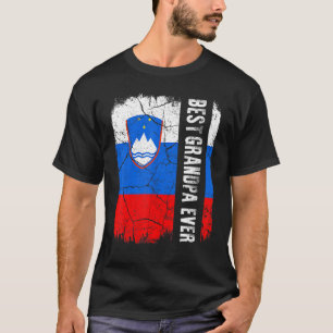 Bester slowenischer Großvater je slowenischer Flag T-Shirt