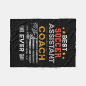 Bester Soccer-Istant-Coach je _ Istant Coach Fleecedecke (Vorderseite (Horizontal))