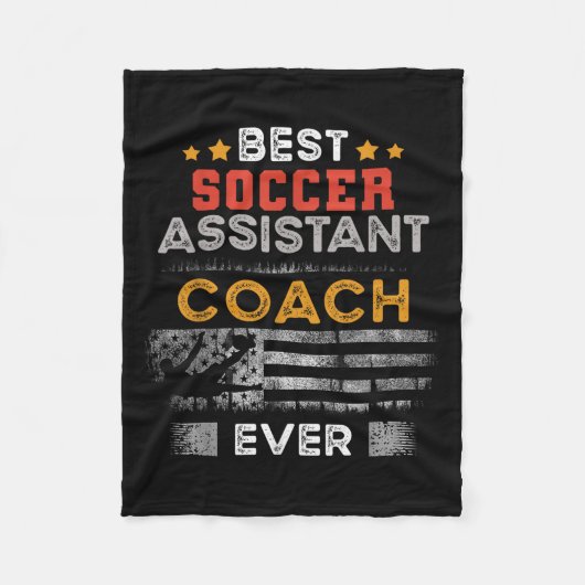 Bester Soccer-Istant-Coach je _ Istant Coach Fleecedecke (Vorderseite)