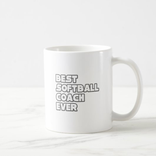 Bester Softball-Coach je Kaffeetasse (Rechts)