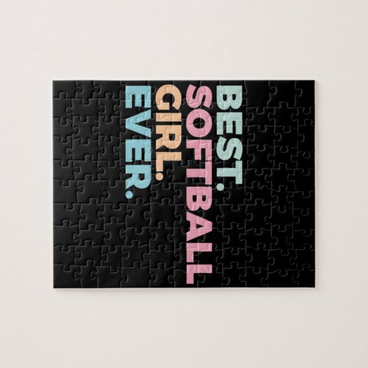 Bester Softball-Spieler Puzzle (Horizontal)