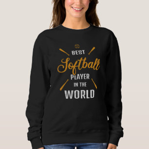 Bester Softballspieler der Welt Softball-Spruch Sweatshirt
