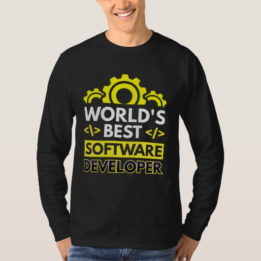 Bester Softwareentwickler der Welt T-Shirt (Vorderseite)