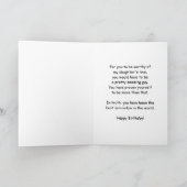 Bester Sohn im Schwiegereltern der Welt zum Geburt Karte (Innenseite)