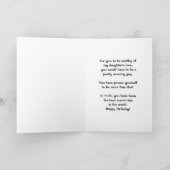 Bester Sohn im Schwiegereltern der Welt zum Geburt Karte (Innenseite)