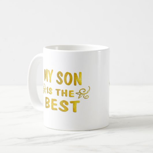 Bester Sohn Kaffeetasse (Vorderseite Links)