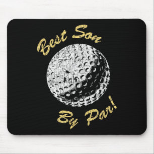 Bester Sohn Par lustiger Gag Golf Liebhaber Retro  Mousepad