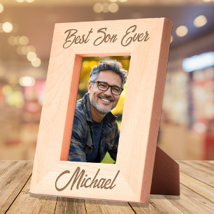 Bester Sohn überhaupt Personalisiert Geätzte Rahmen