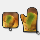 Bester Solid Color Silver Quiltierte Wärmeschutz Ofenhandschuh & Topflappen-Set (Vorderseite)