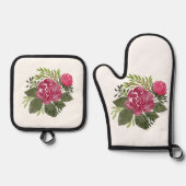 Bester Solid Color Silver Quiltierte Wärmeschutz Ofenhandschuh & Topflappen-Set (Vorderseite)