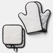 Bester Solid Color Silver Quiltierte Wärmeschutz Ofenhandschuh & Topflappen-Set (Vorderseite/Rückseite)