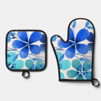 Bester Solid Color Silver Quiltierte Wärmeschutz Ofenhandschuh & Topflappen-Set