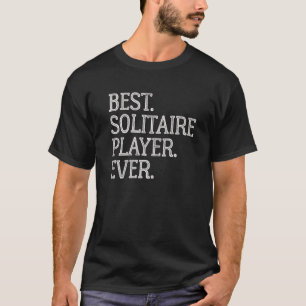 Bester Solitaire-Spieler je Vintage Solitaire-Kart T-Shirt