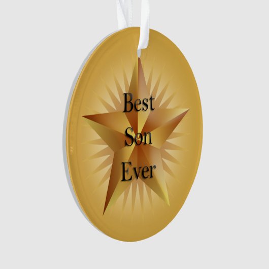Bester Son Ever Star Ornament (Vorderseite)