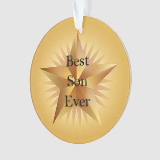 Bester Son Ever Star Ornament (Vorderseite)