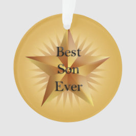 Bester Son Ever Star Ornament