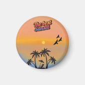 Bester Sonnenuntergang Magnet (Vorne)