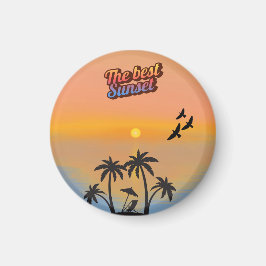 Bester Sonnenuntergang Magnet