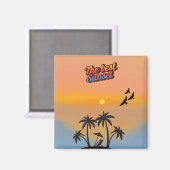 Bester Sonnenuntergang Magnet (Vorderseite/Rückseite)