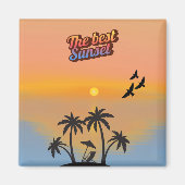 Bester Sonnenuntergang Magnet (Vorne)