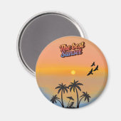 Bester Sonnenuntergang Magnet (Vorderseite/Rückseite)