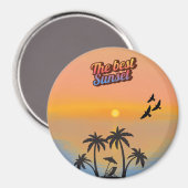 Bester Sonnenuntergang Magnet (Vorderseite/Rückseite)