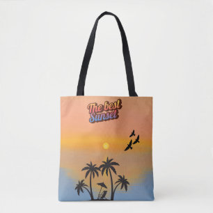 Bester Sonnenuntergang. Tasche