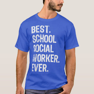 Bester Sozialarbeiter in der Schule je Funny Gift T-Shirt
