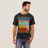 Bester Sphynx Cat Vater je Vintag T-Shirt (Vorne ganz)