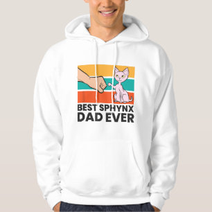 Bester Sphynx-Vater Aller Haarlose Katze Liebe Sph Hoodie