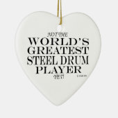 Bester Stahltrommel-Player Keramik Ornament (Rechts)