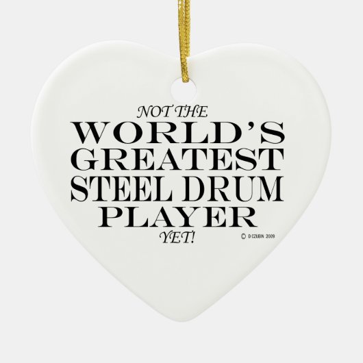 Bester Stahltrommel-Player Keramik Ornament (Vorne)
