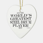 Bester Stahltrommel-Player Keramik Ornament (Links)