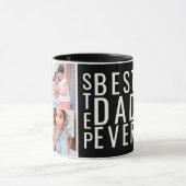 Bester Step-Vater je 6 FotoCollage Personalisiert Tasse (Zentrum)