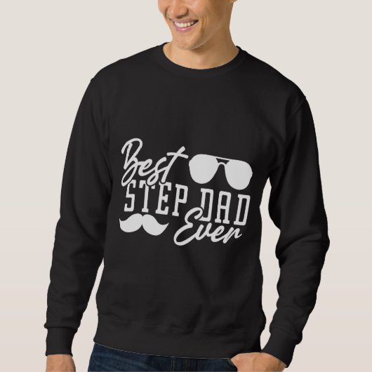Bester Step-Vater je Sweatshirt (Vorderseite)