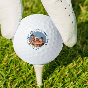 Bester Stepdad des Jahres   Runder Foto Golfball