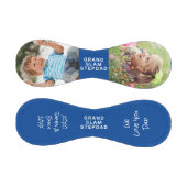 Bester Stepdad je Personalisiertes Foto Blue Baseb Baseball (Paneele)