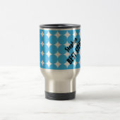 Bester STEPDAD Name-Diagonaltext Reisebecher (Mittel)