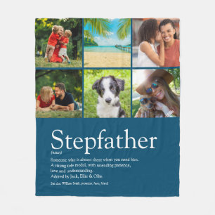 Bester Stepfather, Stepdad Definition 6 Foto Blau Fleecedecke