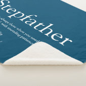 Bester Stepfather Stepdad je Definition Spaß blau Sherpadecke (3/4)