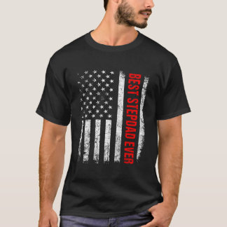 Bester Stiefvater Aller Zeiten Us Amerikanische Fl T-Shirt