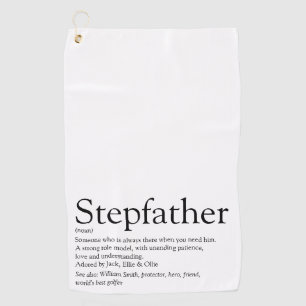 Bester Stiefvater der Welt, Definition Stiefvater Golfhandtuch