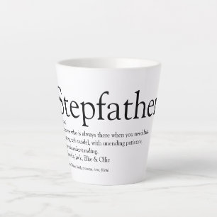 Bester Stiefvater der Welt, Definition Stiefvater Milchtasse