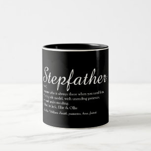 Bester Stiefvater der Welt, Stiefvater-Definitions Zweifarbige Tasse
